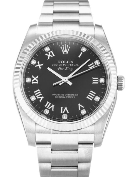 Replica Rolex Air-King Black Dial 114234