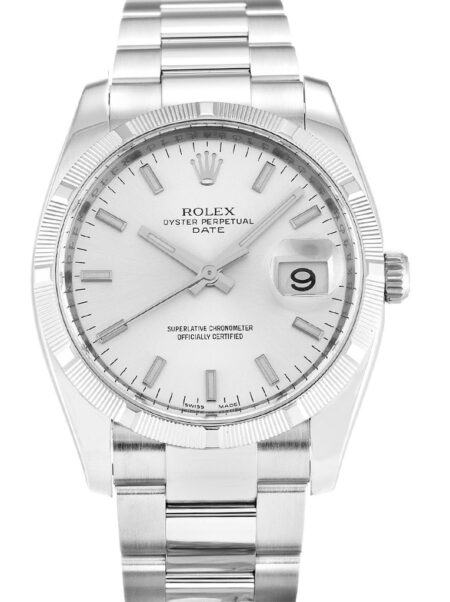 Replica Rolex Oyster Perpetual Date Silver Dial 115210