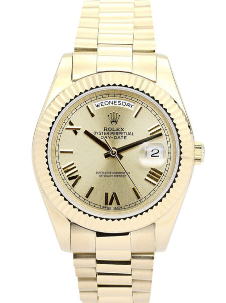 Replica Rolex Day-Date II Gold Dial 218238