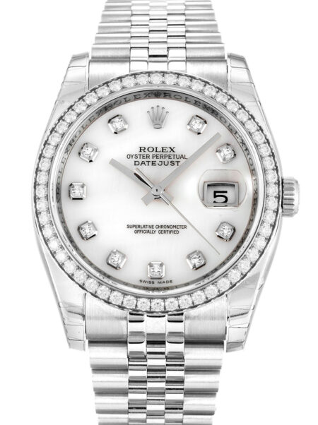 Replica Rolex Datejust Mother of Pearl - White Dial 116244