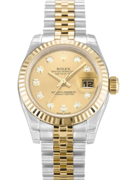 Replica Rolex Lady-Datejust Champagne Dial 179173-2