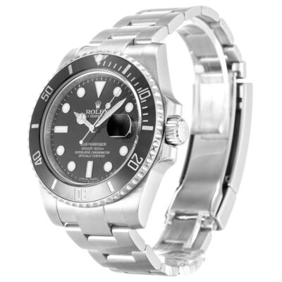 Replica Rolex Submariner Black Dial 116610LN Close-Up Focus