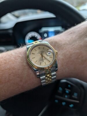 Replica Rolex Datejust Champagne Dial 16013 36 mm photo review