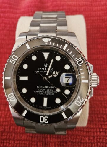 Replica Rolex Submariner Black Dial 116610LN photo review