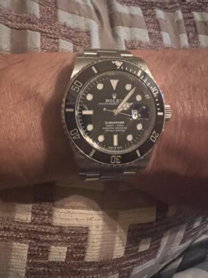 Replica Rolex 116610ln on wrist review image