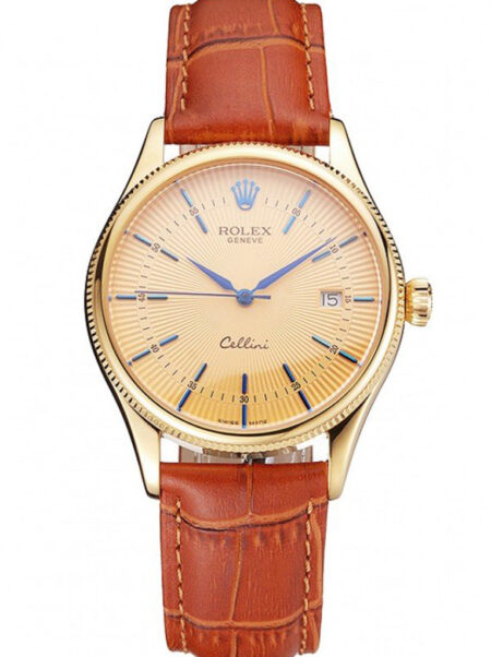 Superclone Rolex Cellini Gold Dial REP016797