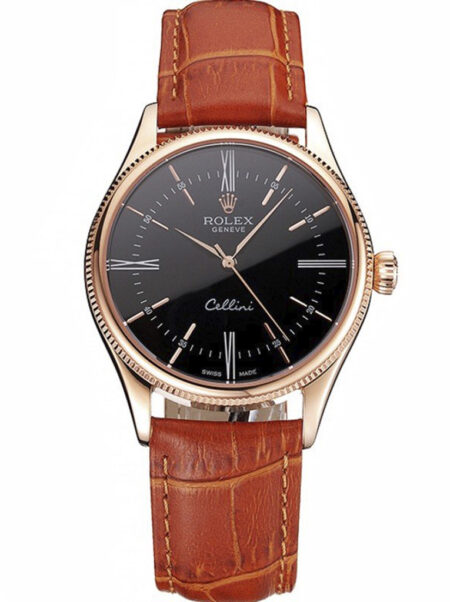 Superclone Rolex Cellini Black Dial REP016794