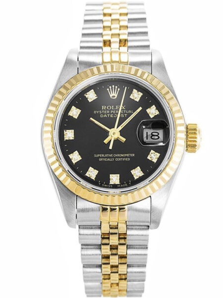 Replica Rolex Datejust Black Dial 69173