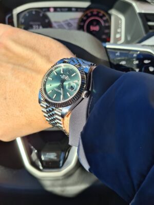 Replica Rolex Datejust Green Dial 126334 Jubilee 41 mm photo review