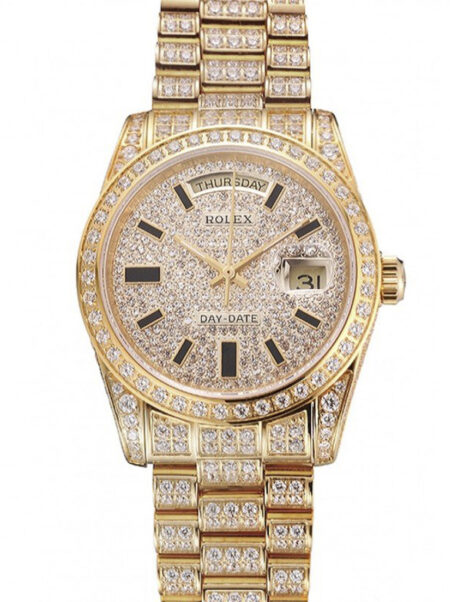 Superclone Rolex Day-Date White Dial REP016822