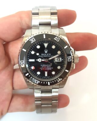 Replica Rolex Submariner Black Dial 116610LN Perspective View