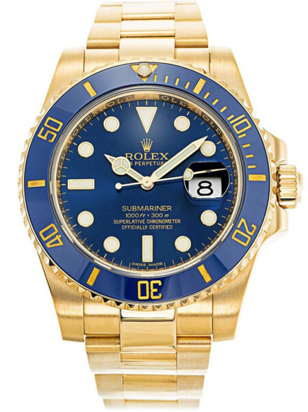 Replica Rolex Submariner Blue Dial 116618LB