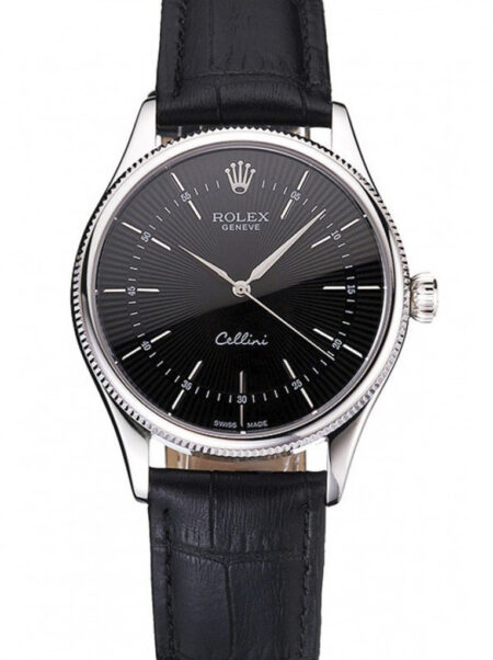 Superclone Rolex Cellini Black Dial REP016809