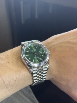 Replica Rolex Datejust Green Dial 126334 Jubilee 41 mm photo review