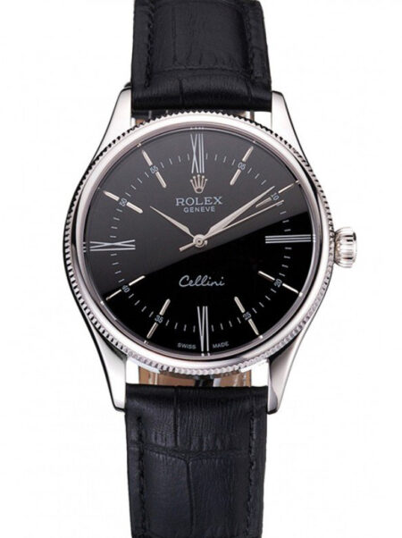 Superclone Rolex Cellini Black Dial REP016804