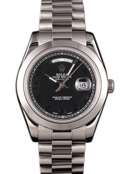 Superclone Rolex Day-Date Black Dial 80294