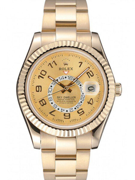 Replica Rolex Sky-Dweller Gold Dial 80243