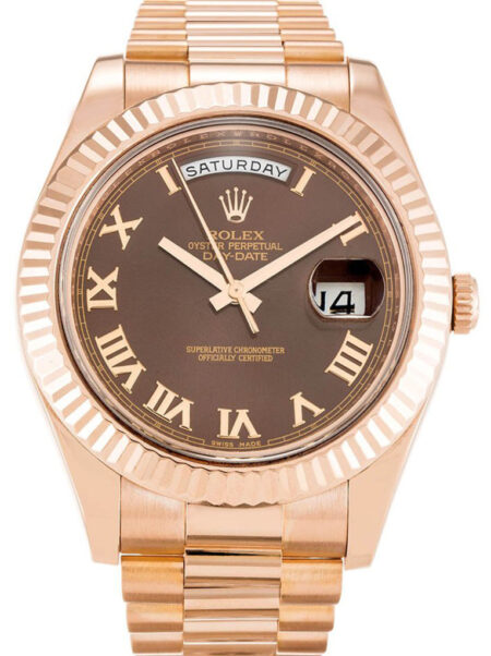 Replica Rolex Day-Date II Chocolate Dial 218235