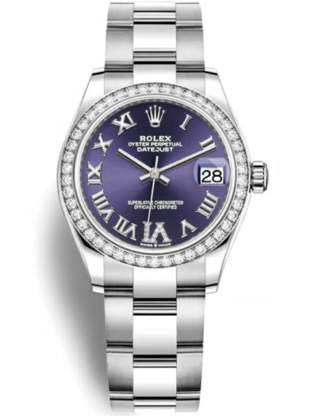Replica Rolex Datejust Aubergine Dial 278384RBR