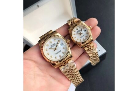 Replica Rolex Datejust RG/RG Jub White/Dial