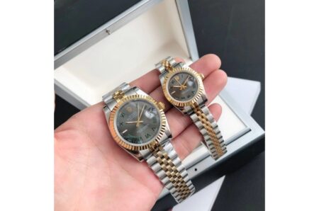 Replica Rolex Datejust RG/SS Jub Grey/Rmn