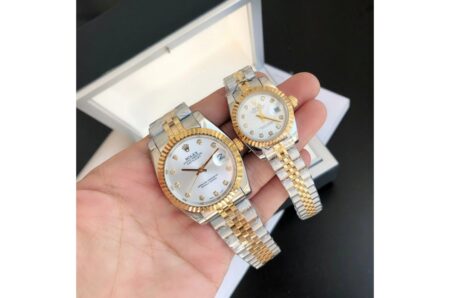 Replica Rolex Datejust RG/SS Jub Sliver/Dia