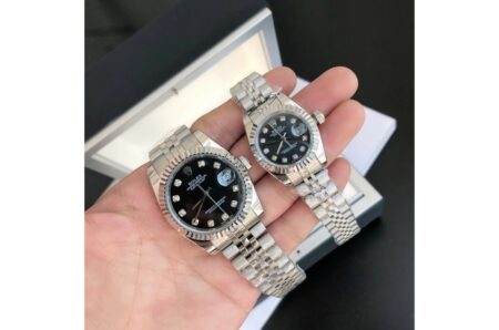 Replica Rolex Datejust SS/SS Jub Black/Dial