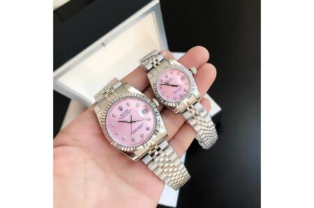 Replica Rolex Datejust SS/SS Jub Pink/Dial