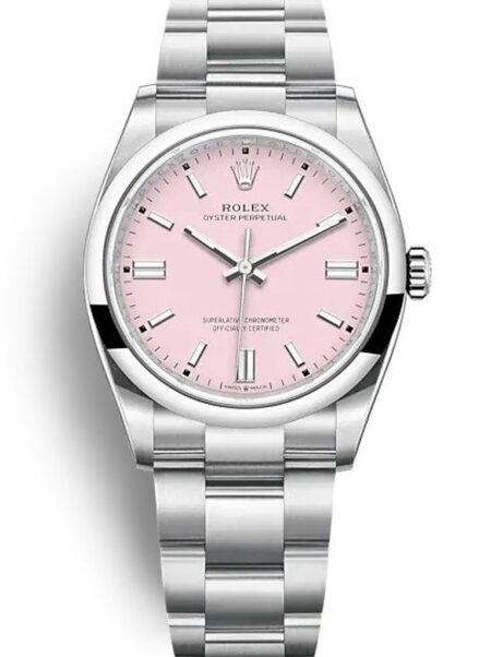 Replica Rolex Oyster Perpetual Lady Candy Pink Dial 126000