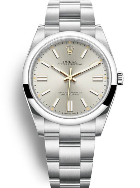 Replica Rolex Oyster Perpetual Silver Dial 124300