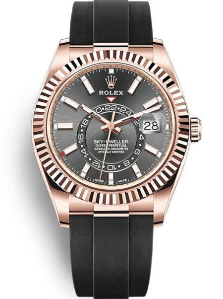 Replica Rolex Sky-Dweller Black Dial 326235