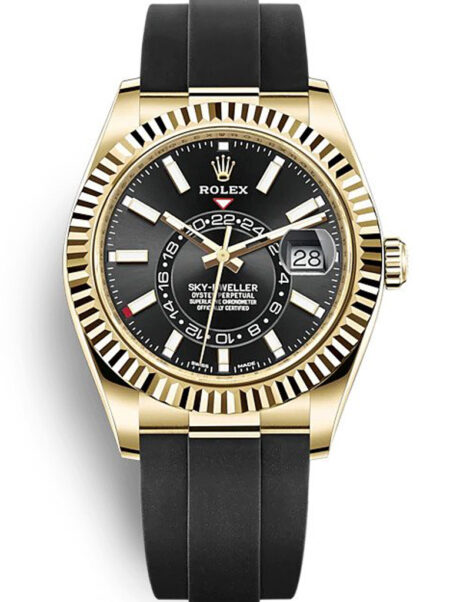 Superclone Rolex Sky-Dweller Black Dial 326238
