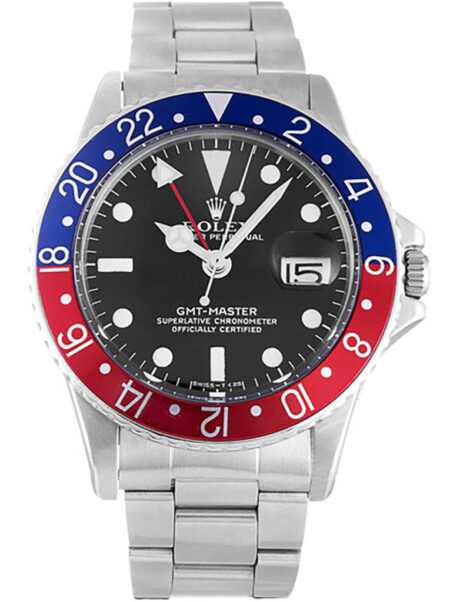 Replica Rolex GMT-Master Black Dial 16710 "Pepsi"