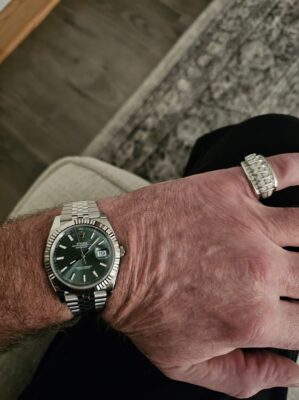 Replica Rolex Datejust Green Dial 126334 Jubilee 41 mm photo review