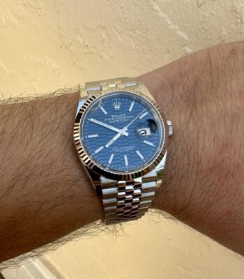 Replica Rolex Datejust Blue Dial 126334 Jubilee 41 mm photo review