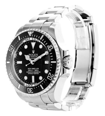 Replica Rolex Deepsea Black Dial 116660 Perspective View
