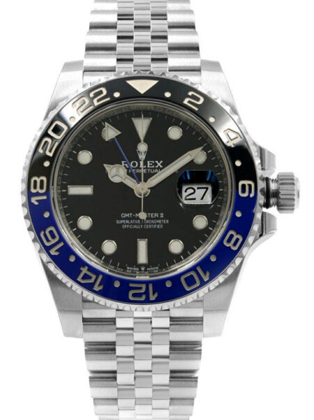 Replica Rolex GMT-Master II Black Dial 126710BLNR "Batgirl"