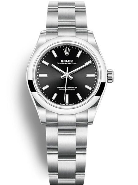 Replica Rolex Oyster Perpetual Lady Black Dial 277200
