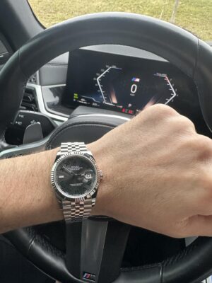 Superclone Rolex Datejust Rhodium Dial 126334 "Wimbledon" Flutted/Jubilee 41 mm photo review