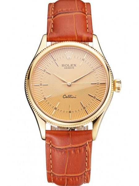 Superclone Rolex Cellini Gold Dial REP016808