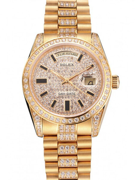 Superclone Rolex Day-Date White Dial REP016825