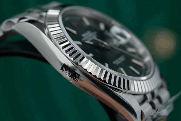 Replica Rolex Datejust Mint Green Dial fluted Bezel Jubilee Bracelet