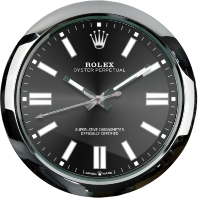 Replica ROLEX WALL CLOCK – OYSTER PERPETUAL BLACK