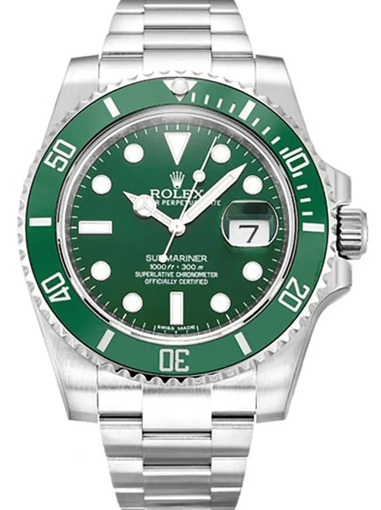 Super Clone Rolex Submariner Hulk Green Dial Green Bezel Oyster Bracelet