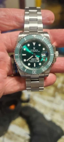 Replica Rolex Submariner Green Dial 116610LV "Hulk" photo review