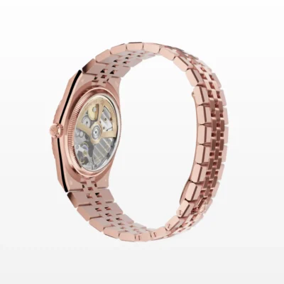 Replica Rolex Land-Dweller 36 mm Everose gold Close-Up Focus