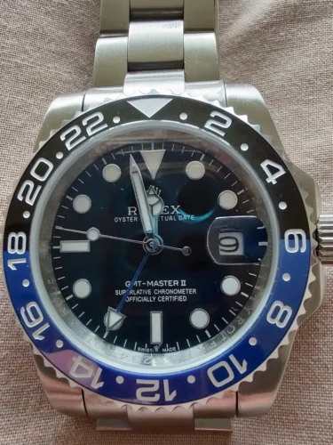 Replica Rolex GMT-Master II Black Dial 116710BLNR "Batman" photo review