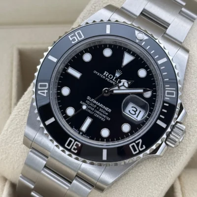 Superclone Rolex Submariner Black Dial 126610LN Angle Detail