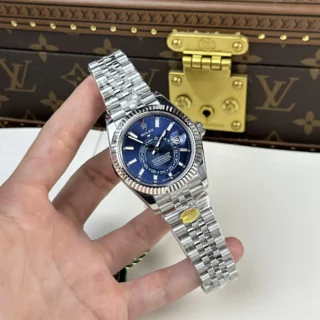 Replica Rolex Sky-Dweller Blue Dial Jubilee Bracelet